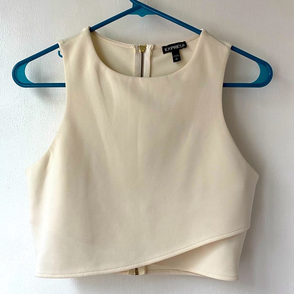 Express Cropped Cut Out Back Tank